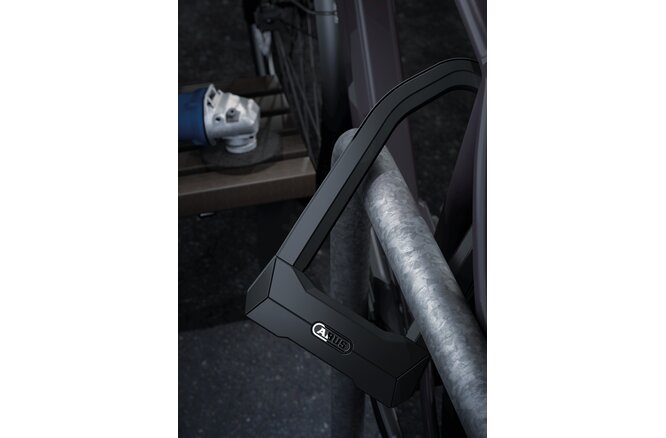 Abus Bügelschloss Granit Super Extreme 2500 165x230 mit Halter USH2500 schwarz