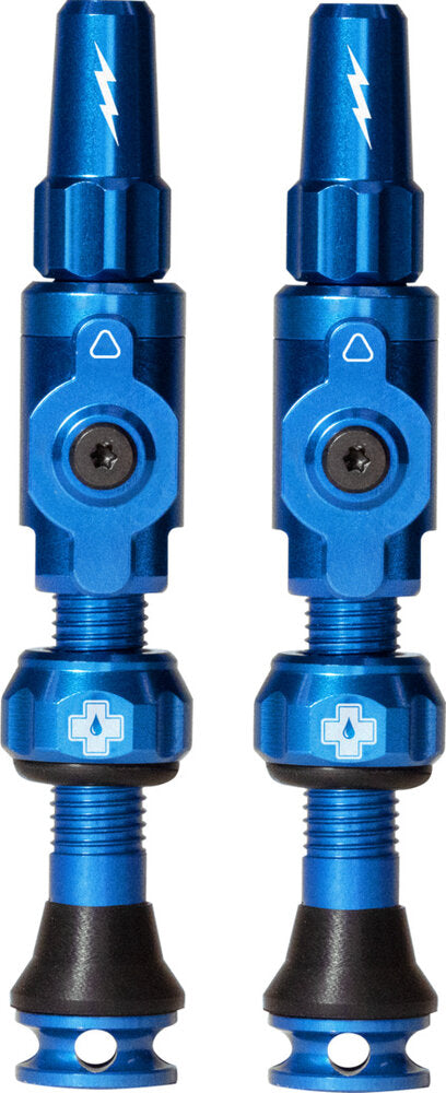 Muc-Off Schlauchlose Ventile Big Bore Lite 65mm Blau