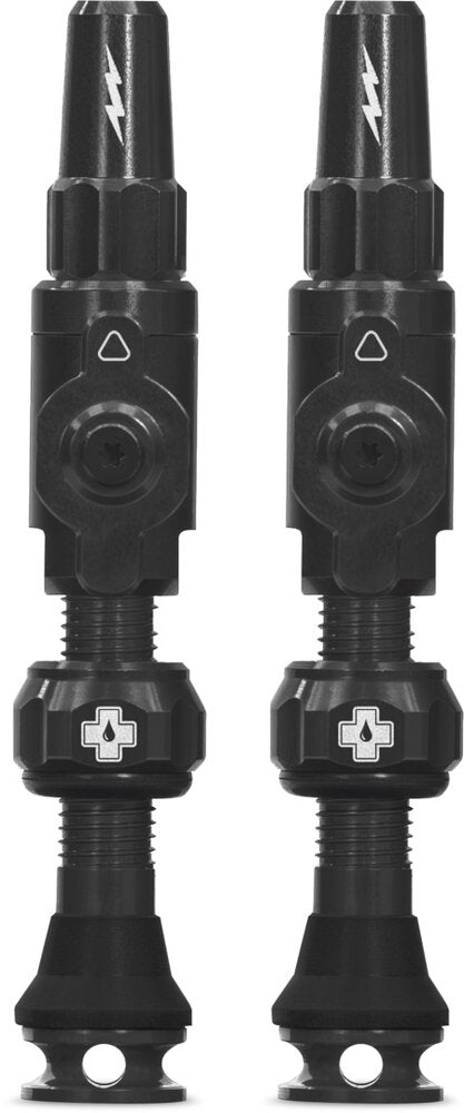 Muc-Off Schlauchlose Ventile Big Bore Lite 65mm Schwarz