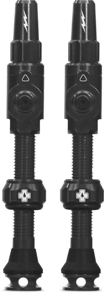 Muc-Off Schlauchlose Ventile Big Bore Lite 75mm Schwarz